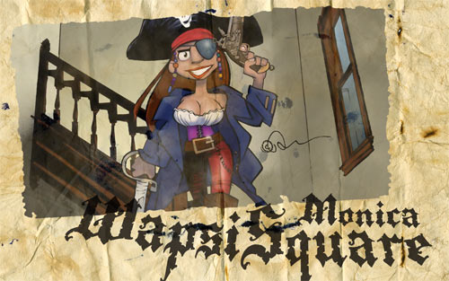 pirate wallpapers. Pirate Monica Wallpaper